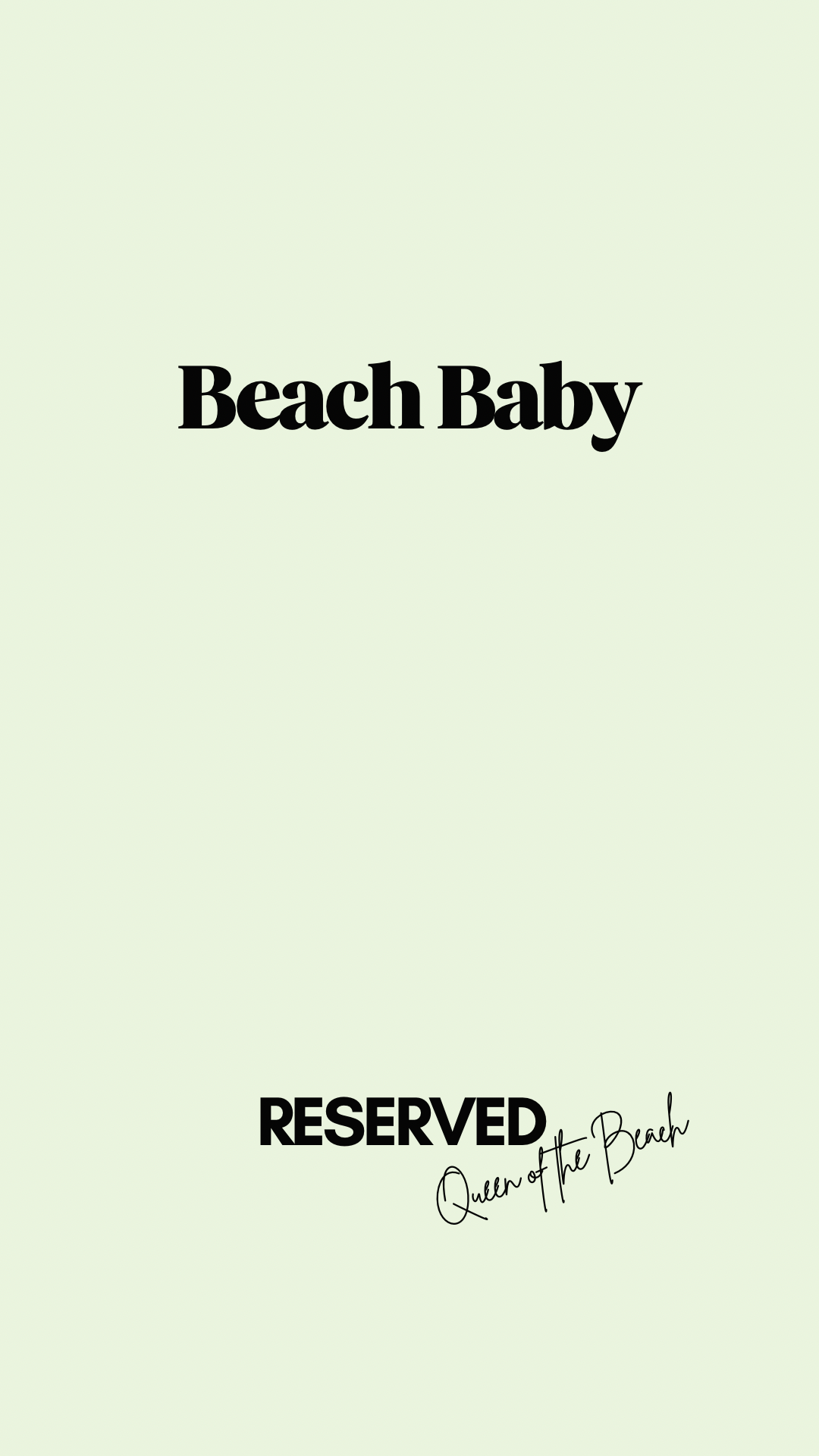 Reserved - Beach towel ( Beach Baby)