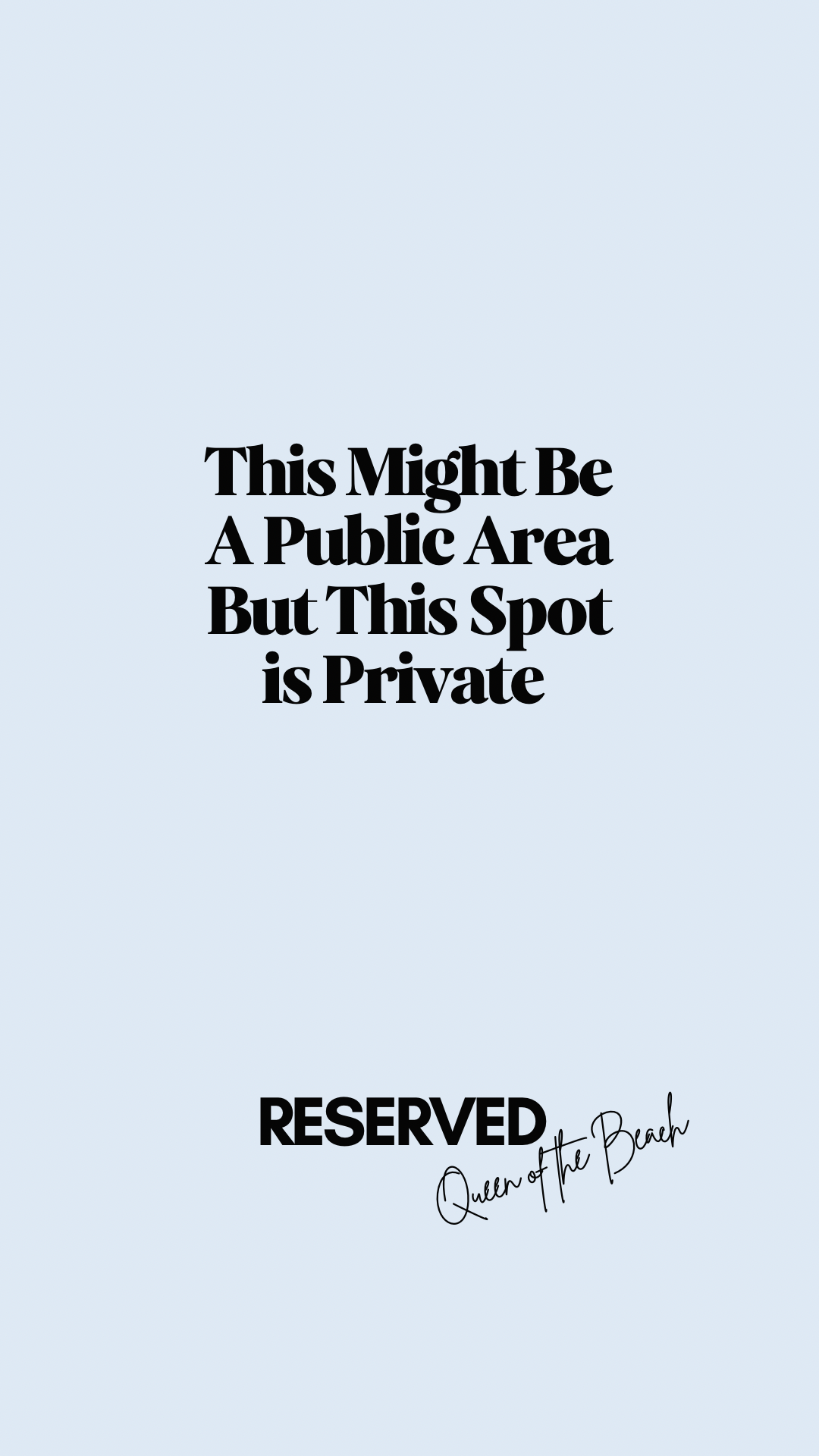 Reserved collection - Beach Baby